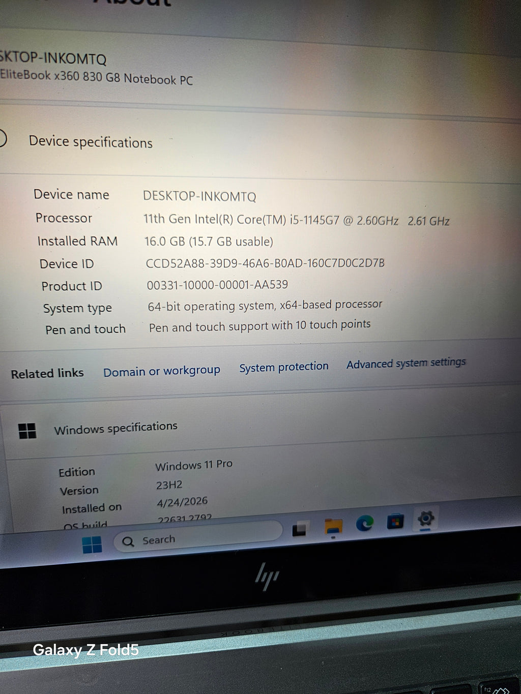 Hp elitebook 830 G8 x360 16gb 512ssd